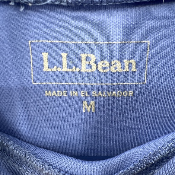 L.L. Bean Women's Mock Turtleneck Purple 100% Cotton Size Med Preppy Old Money - Picture 5 of 9